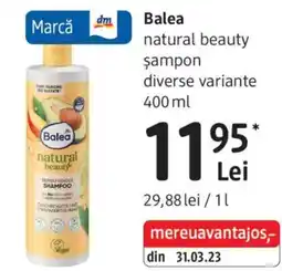 DM Balea natural beauty Șampon Ofertă