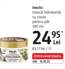 DM Inecto mască hidratantă pentru păr Ofertă