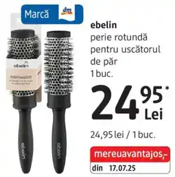 DM Ebelin perie rotundǎ pentru uscătorul de păr Ofertă
