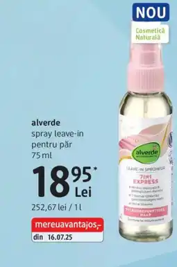 DM Alverde spray leave-in pentru păr Ofertă