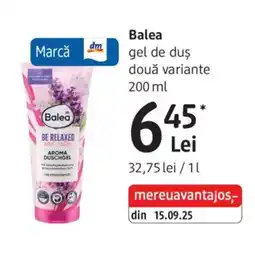 DM Balea gel de duş Ofertă