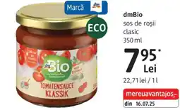 DM DmBio sos de roşii clasic Ofertă