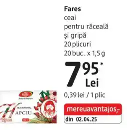 DM Fares ceai pentru răceală şi gripă Ofertă