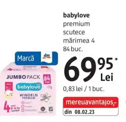 DM Babylove premium scutece mărimea 4 Ofertă