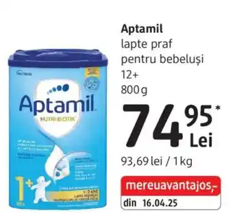 DM Aptamil lapte praf pentru bebeluşi 12+ Ofertă