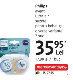 DM Philips avent ultra air suzete pentru bebeluşi Ofertă