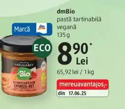 DM DmBio pastă tartinabilǎ veganǎ Ofertă