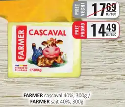 CBA FARMER caşcaval 40% Ofertă