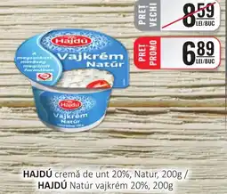CBA HAJDÚ cremă de unt 20%, Natur Ofertă
