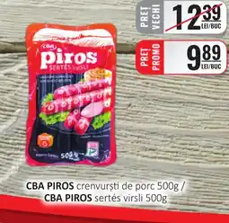 CBA CBA PIROS crenvurști de porc Ofertă