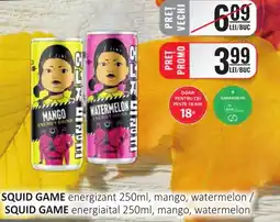 CBA SQUID GAME energizant, mango, watermelon Ofertă