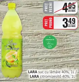 CBA LARA suc cu lămâie 40% Ofertă
