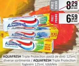 CBA AQUAFRESH Triple Protection pastă de dinți Ofertă