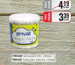 CBA PRIVAT beţişoare ORL Ofertă