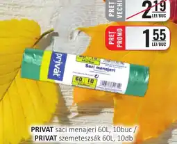 CBA PRIVAT saci menajeri 60L, 10buc Ofertă