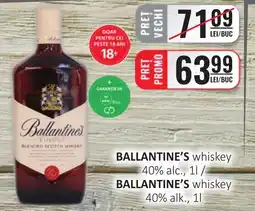 CBA BALLANTINE'S whiskey 40% alc. Ofertă