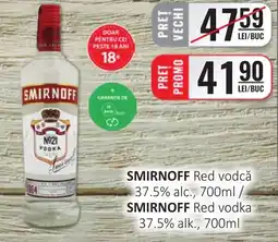 CBA SMIRNOFF Red vodcǎ 37.5% alc. Ofertă