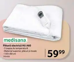 Selgros Medisana Pătură electrică HU A60 Ofertă