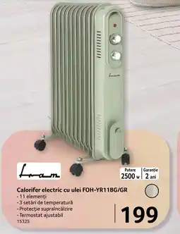 Selgros Calorifer electric cu ulei FOH-YR11BG/GR Ofertă