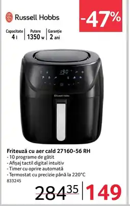 Selgros Russell Hobbs Friteuză cu aer cald 27160-56 RH Ofertă