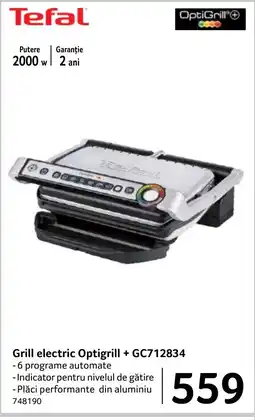 Selgros Tefal Grill electric Optigrill + GC712834 Ofertă