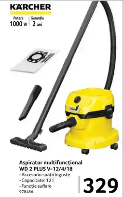 Selgros KÄRCHER Aspirator multifuncțional WD 2 PLUS V-12/4/18 Ofertă