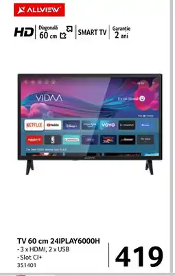 Selgros ALLVIEW TV 60 cm 241PLAY6000H Ofertă