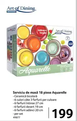 Selgros Serviciu de masă Aquarelle Ofertă