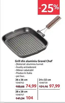 Selgros Grill din aluminiu Grand Chef Ofertă