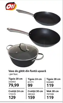 Selgros Vase de gătit din fontă Ofertă