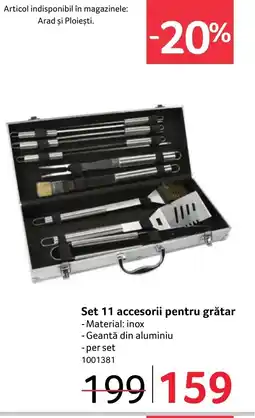 Selgros Set 11 accesorii pentru grătar Ofertă