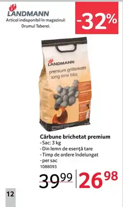 Selgros LANDMANN Cărbune brichetat premium Ofertă