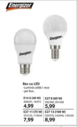 Selgros Energizer Bec cu LED Ofertă