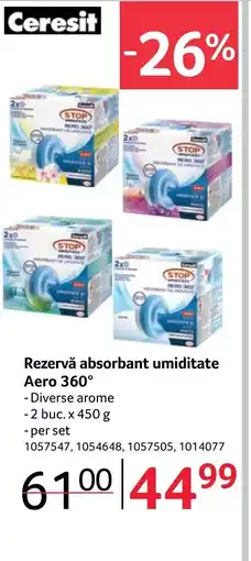 Selgros Ceresit Rezervă absorbant umiditate Aero 360° Ofertă