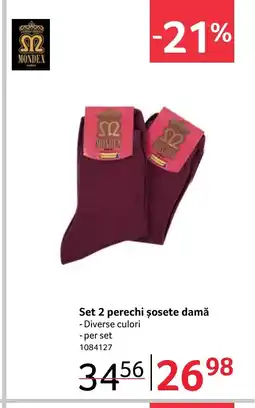 Selgros Set 2 perechi șosete damă Ofertă