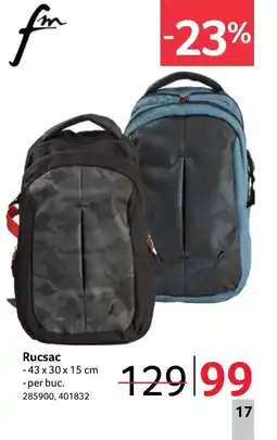 Selgros Rucsac Ofertă