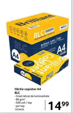 Selgros Hârtie copiator A4 BLC Ofertă