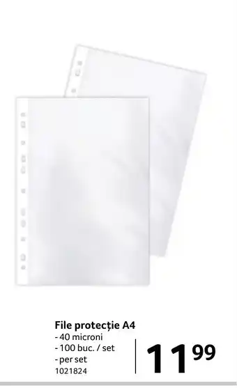 Selgros File protecție A4 Ofertă