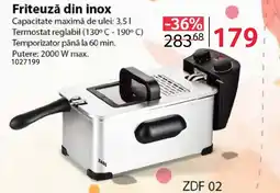 Selgros ZASS Friteuză din inox Ofertă
