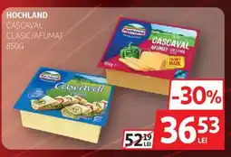 Auchan HOCHLAND Cascaval clasic/afumat Ofertă
