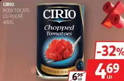 Auchan CIRIO Roşii tocate cu pulpă Ofertă