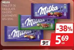 Auchan Milka Tabletă de ciocolată Ofertă