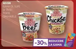 Auchan NISSIN Gama de supe şi tăiţei toate gramajele Ofertă
