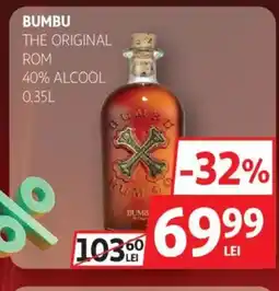 Auchan BUMBU The original rom 40% alcool Ofertă