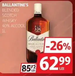 Auchan BALLANTINE'S Blended scotch whisky 40% alcool Ofertă