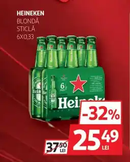 Auchan HEINEKEN Blondă sticlă Ofertă