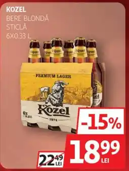 Auchan KOZEL Bere blondă sticlă Ofertă
