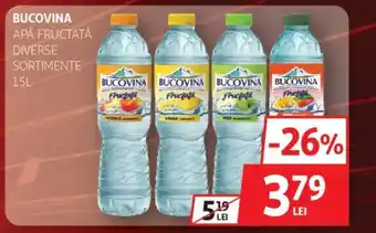 Auchan Bucovina apă fructată Ofertă