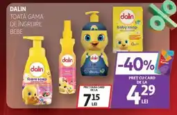 Auchan DALIN Toată gama de îngrijire bebe Ofertă