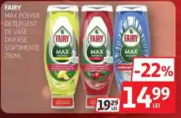 Auchan FAIRY Max power detergent de vase Ofertă